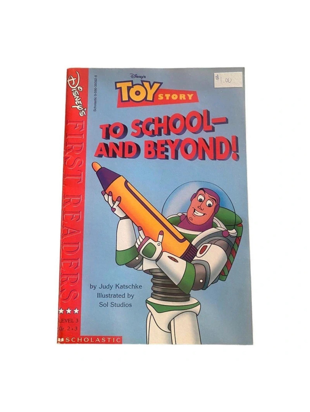 Disney Toy Story To School and Beyond 1998 First Reader Buzz Lightyear